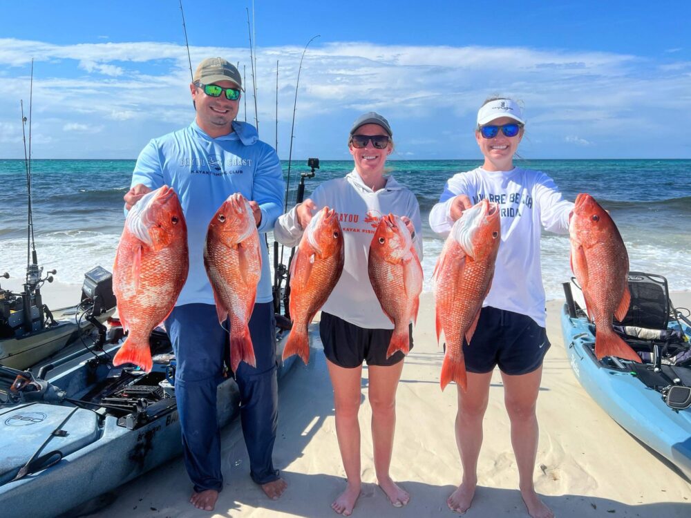 Red Snapper & Trigger Fish - Kayak Fishing Offshore Pensacola Florida 